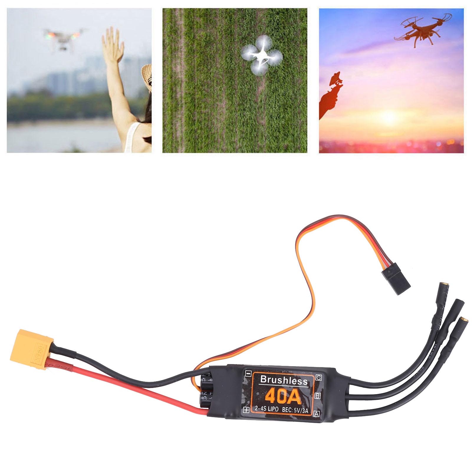 Drone Rc Accessories - Бесщеточный регулятор скорости ESC 40A, аксессуар