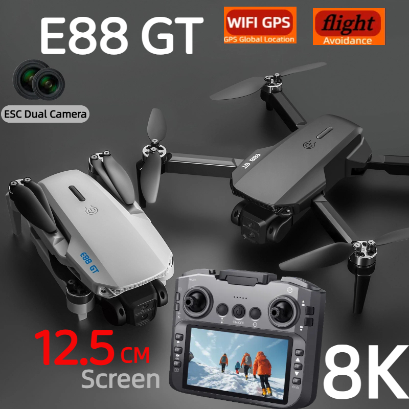 Rc Drone E88 - E88GT Дрон 8K Professional HD 360
