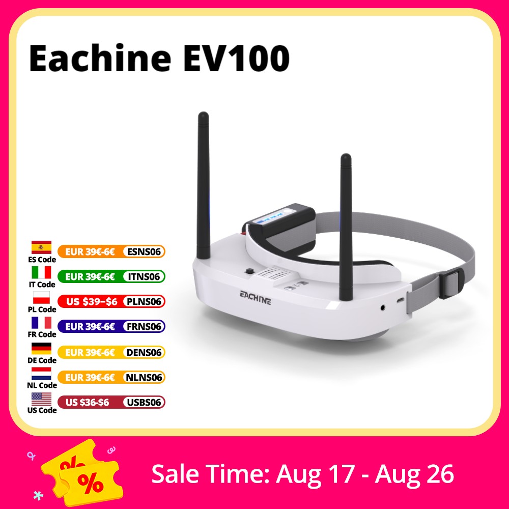 Drone Rc Cover - Eachine EV100 720*540 5,8G 72CH FPV