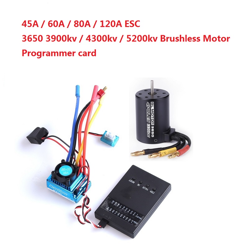 Drone Motor Rc Car - 3650 3900kv 4300kv 5200KV бесщеточный двигатель/45A