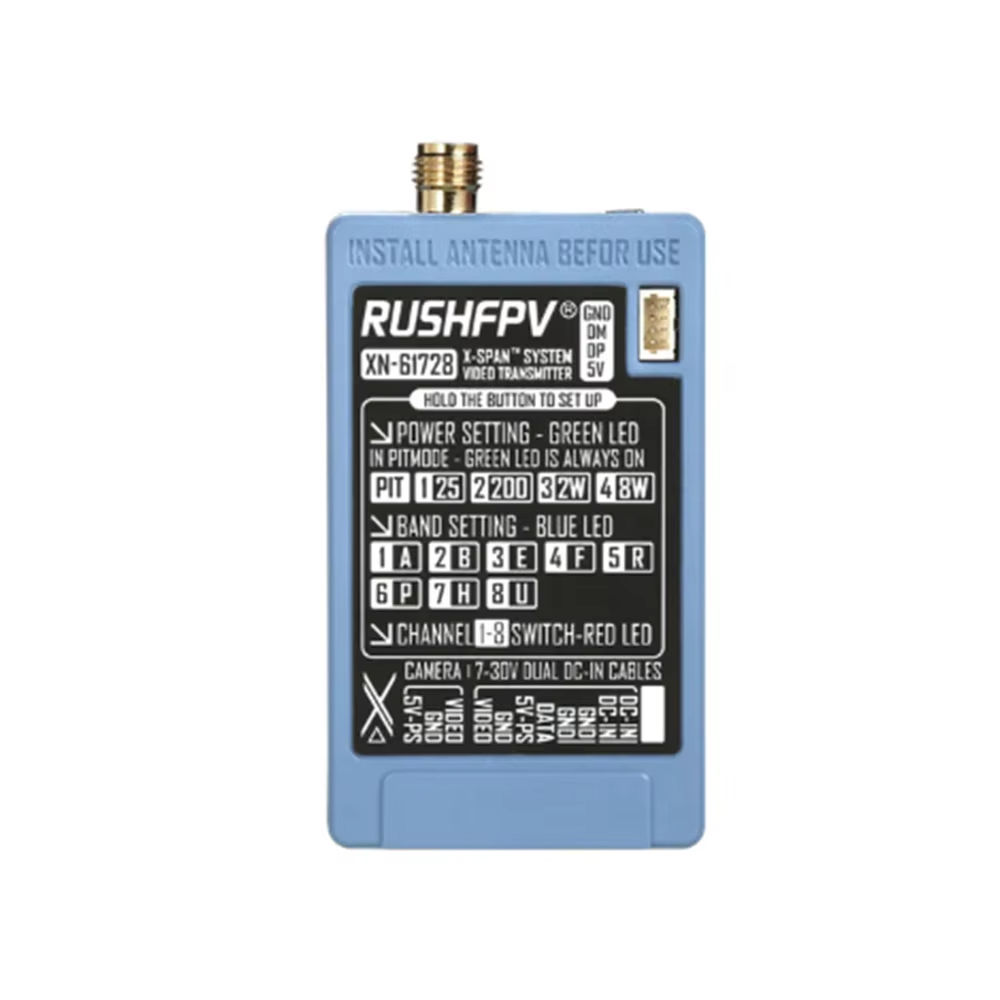 RUSHFPV 6.1‑7.2G 8W X61728 VTX – обзор и цена Drone Rc Accessories