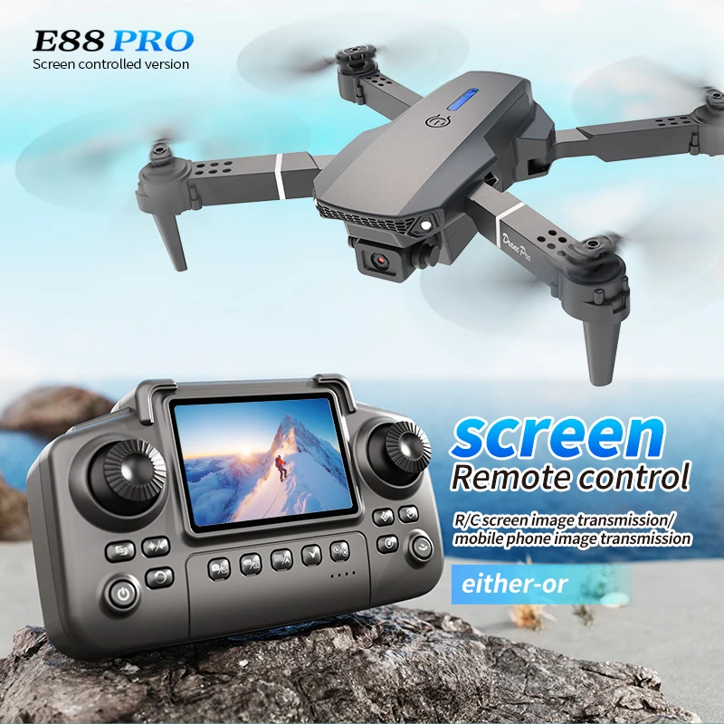 Профессиональный дрон E88 PRO  – обзор и цена Dron Rc Quadcopter