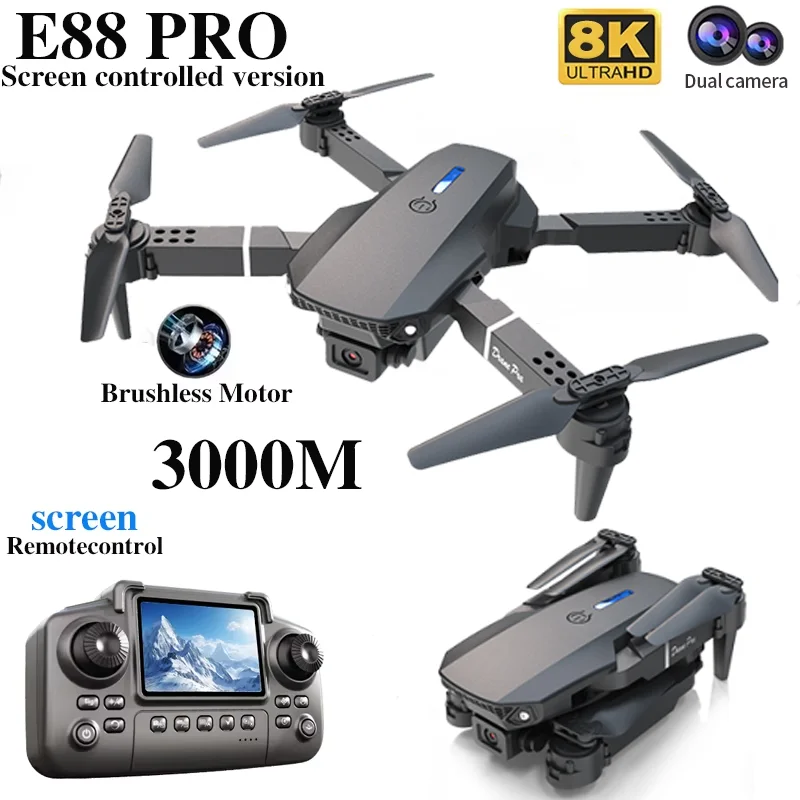 Профессиональный дрон E88 PRO  – обзор и цена Dron Rc Quadcopter