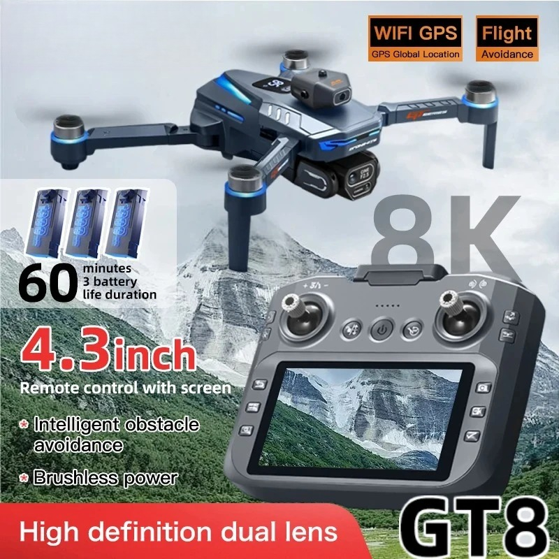 Оригинальный дрон GT8 8K с про – обзор и цена Rc Drone E88