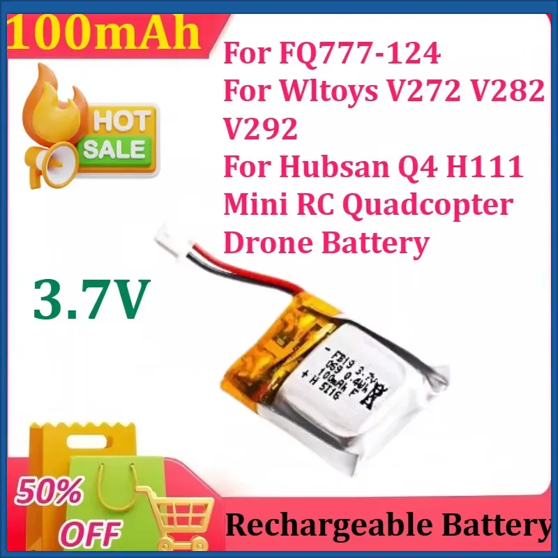 Аккумулятор LiPo 3.7V 100mAh д – обзор и цена Drone Fq777 Rc Quadcopter